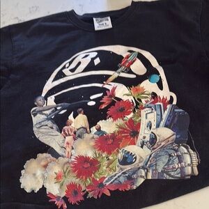 Billionaire Boys Club Black Short Sleeve Tee Artistic Design